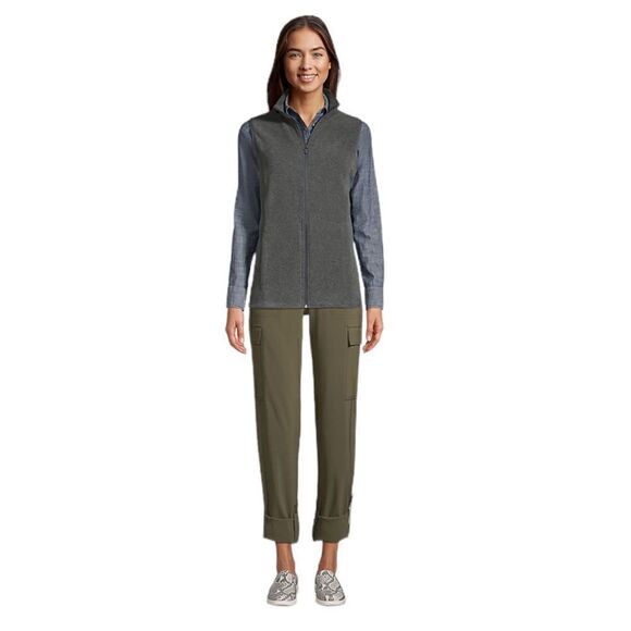 Women's Lightweight Thermacheck 100 Fleece Vest in “Iron Heather” size small - Picture 4 of 14